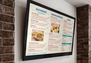 digital menu Board